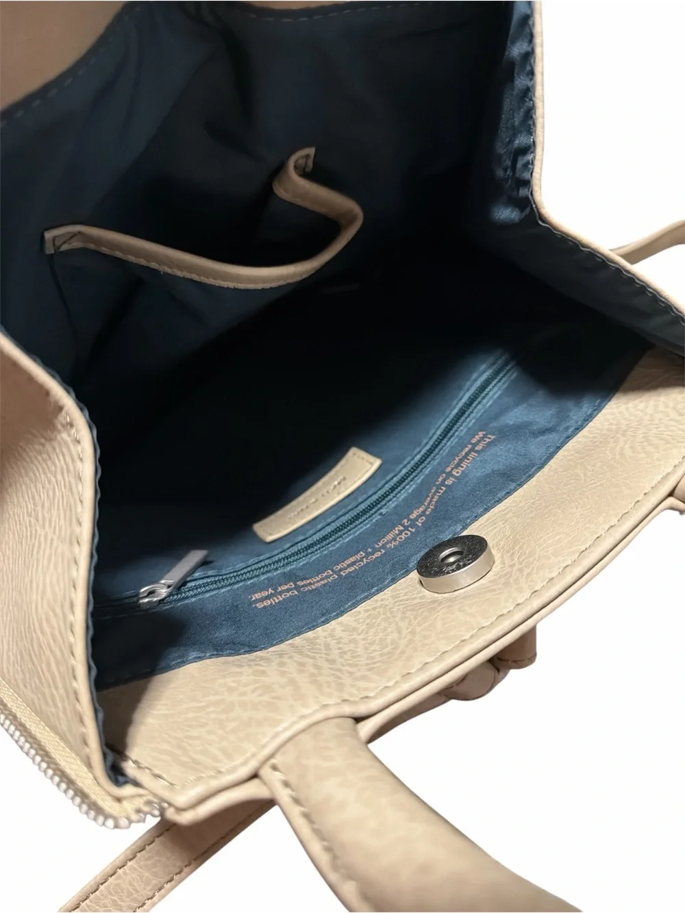 Matt & Nat Taupe Beige Top-Handle Backpack